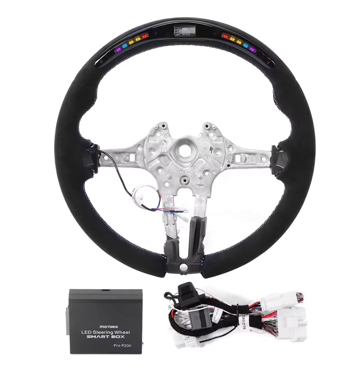 BMW suede LED steering wheel