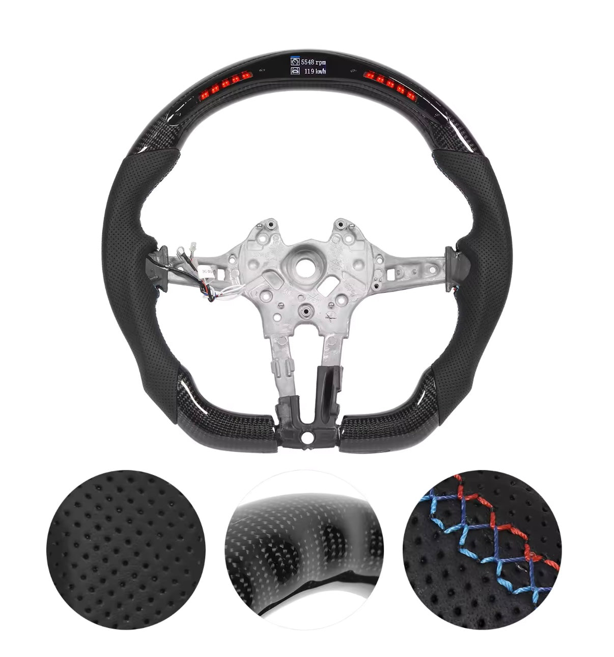 BMW Carbon fiber LED steering wheel