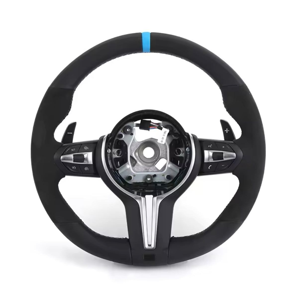 BMW Alcantara leather steering wheel BLUE