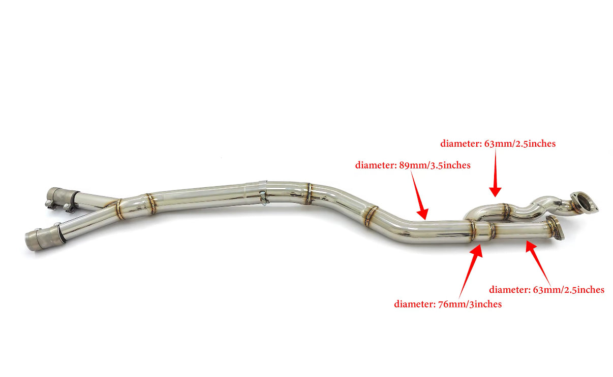 BMW G80 G82 G87 single midpipe