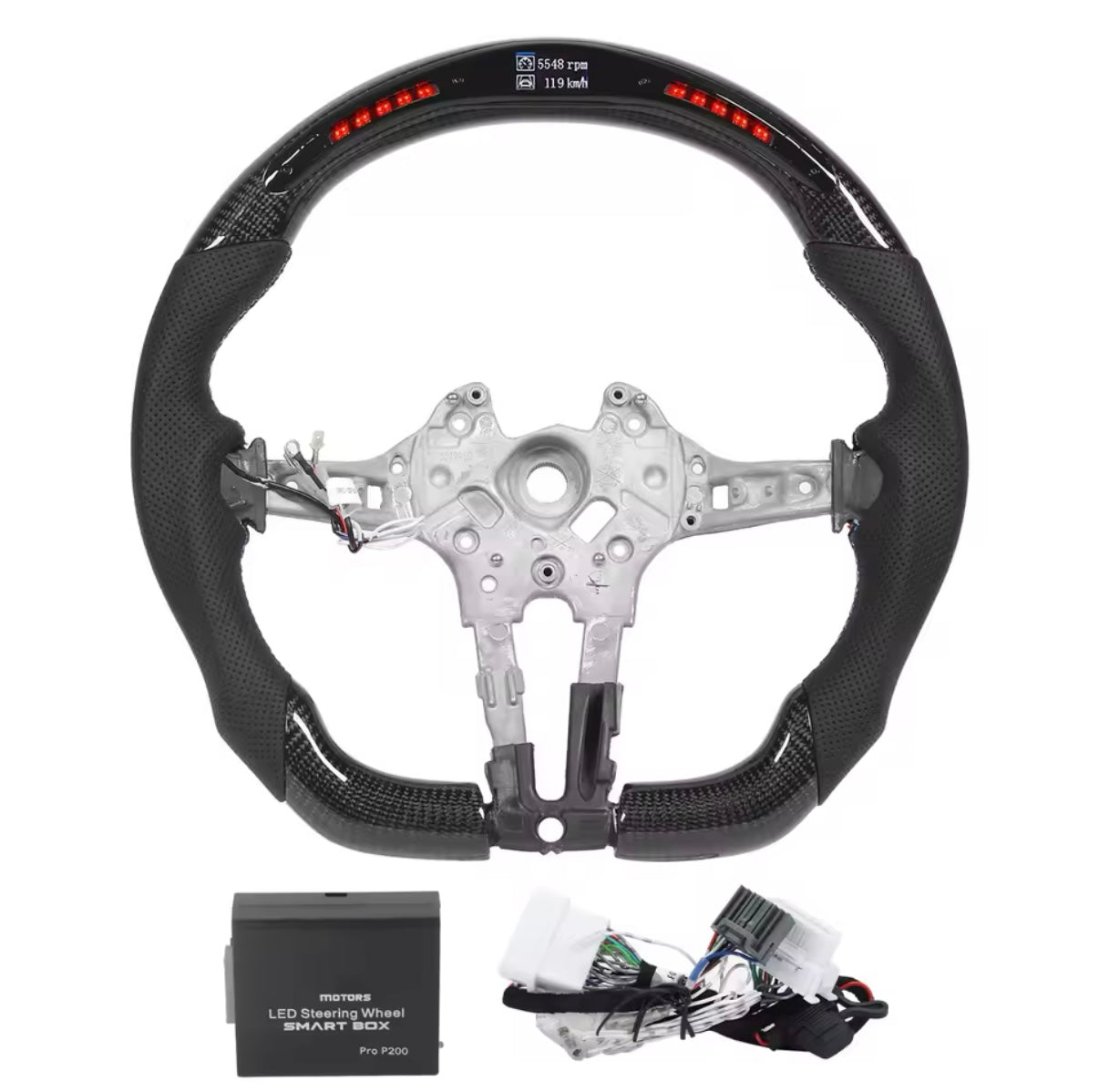 BMW Carbon fiber LED steering wheel